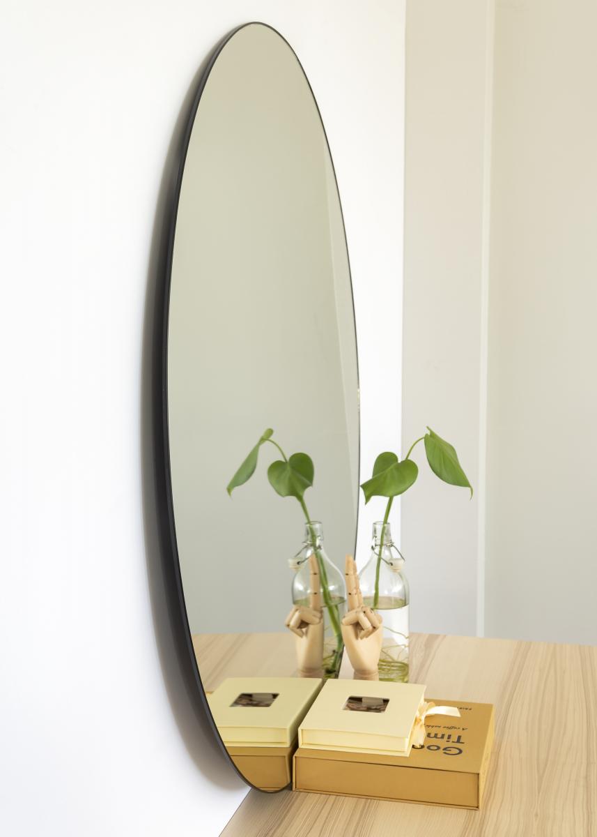 Hier KAILA Round Mirror Thin Black 100 cm Ø kaufen BGASTORE DE