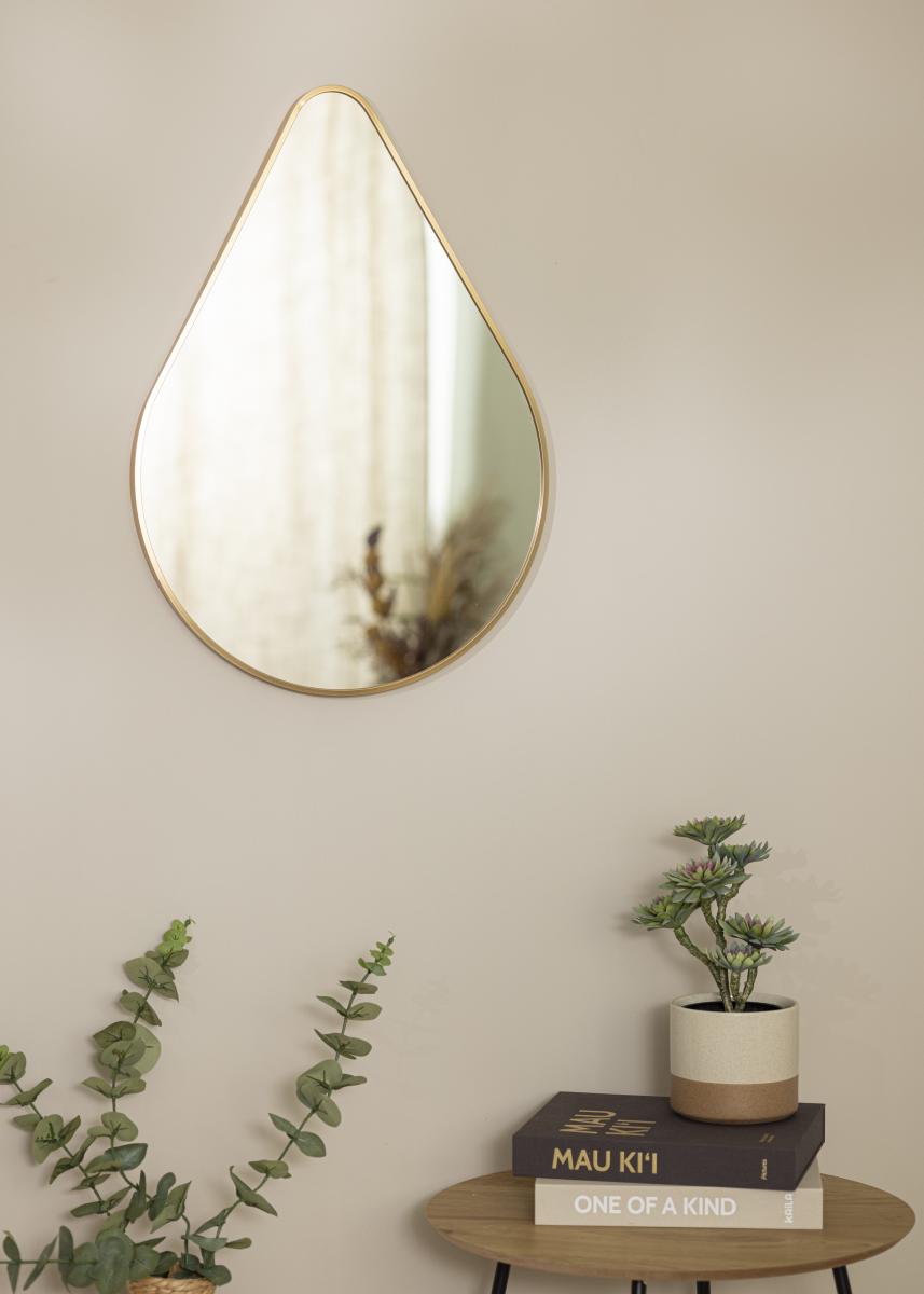 Asymmetrischer Spiegel - Schwarz/Spiegelglas - Home All