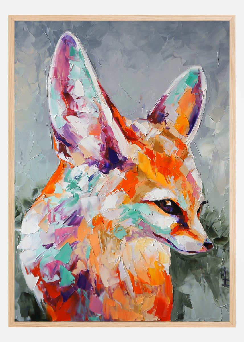 abstract fox painting