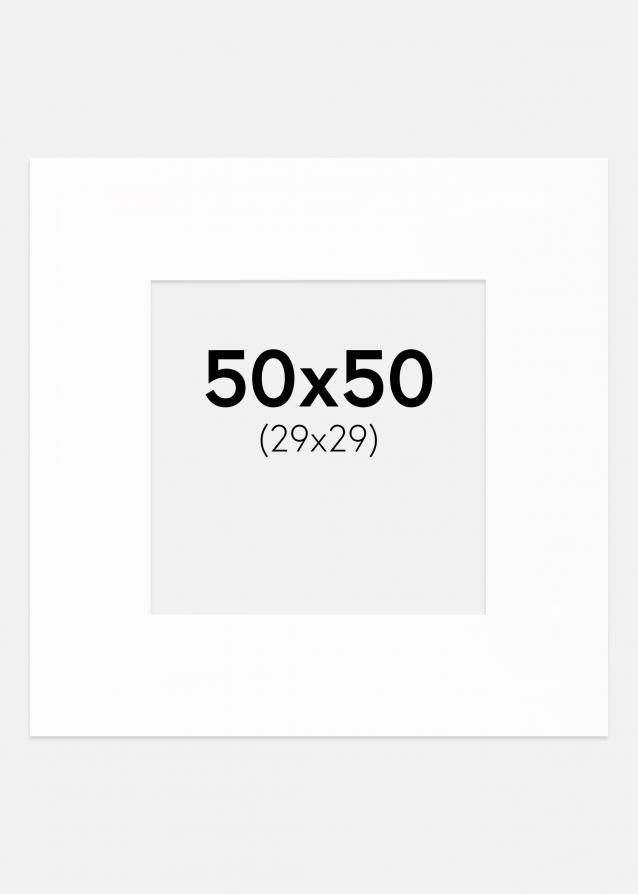 Artlink Passepartout XL Standard Weiß (weißer Kern) 50x50 cm (29x29)