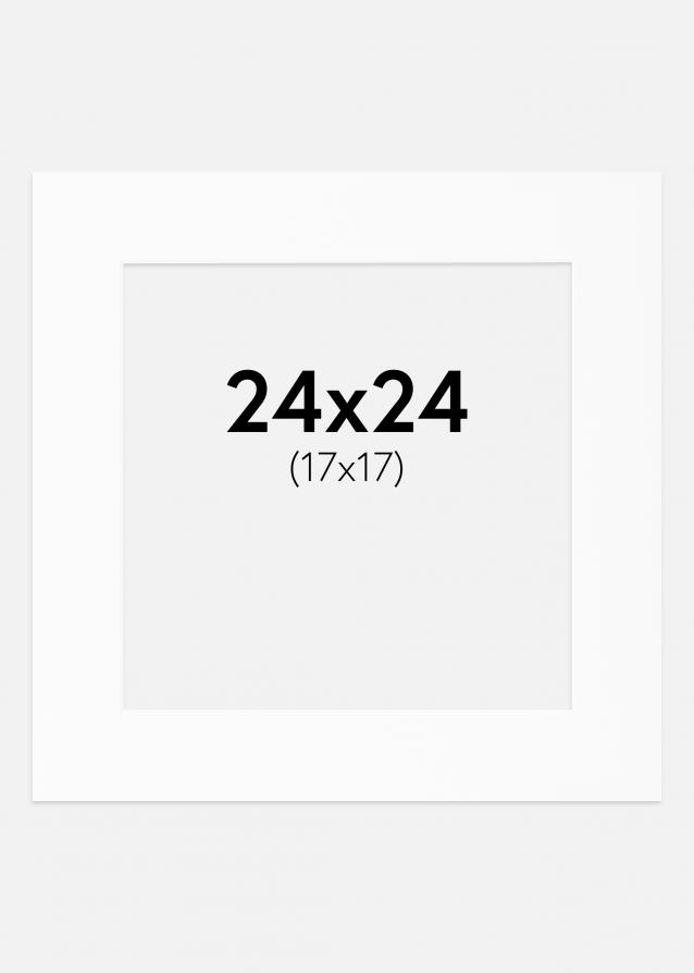 Artlink Passepartout Weiß Standard (weißer Kern) 24x24 cm (17x17)