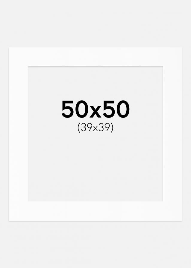 Artlink Passepartout Weiß Standard (weißer Kern) 50x50 cm (39x39)