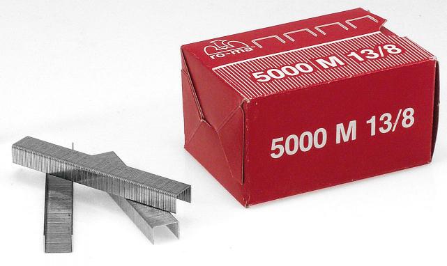Konstlist Klammer 13/6 mm - 5000 Stk./Box