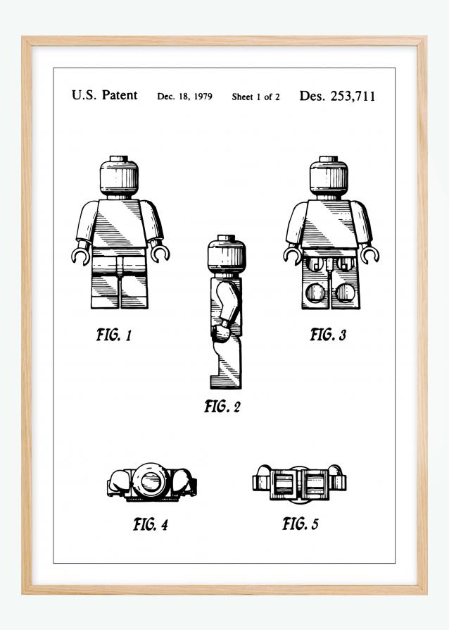 Bildverkstad Patentzeichnung - Lego I Poster