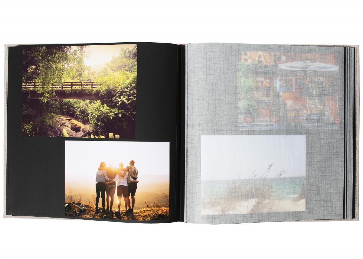 Black White Album Schwarz 30x30 Cm 50 Schwarze Seiten 25 Blatt Bgastore De