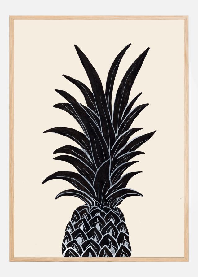 Bildverkstad Black Pineapple Poster