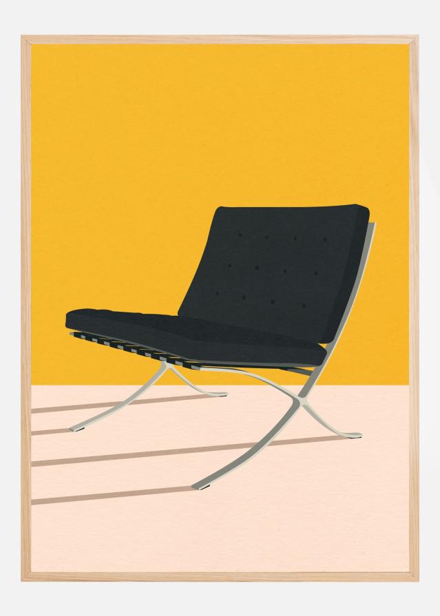 Bildverkstad Barcelona Chair By Mies Van Der Rohe Poster