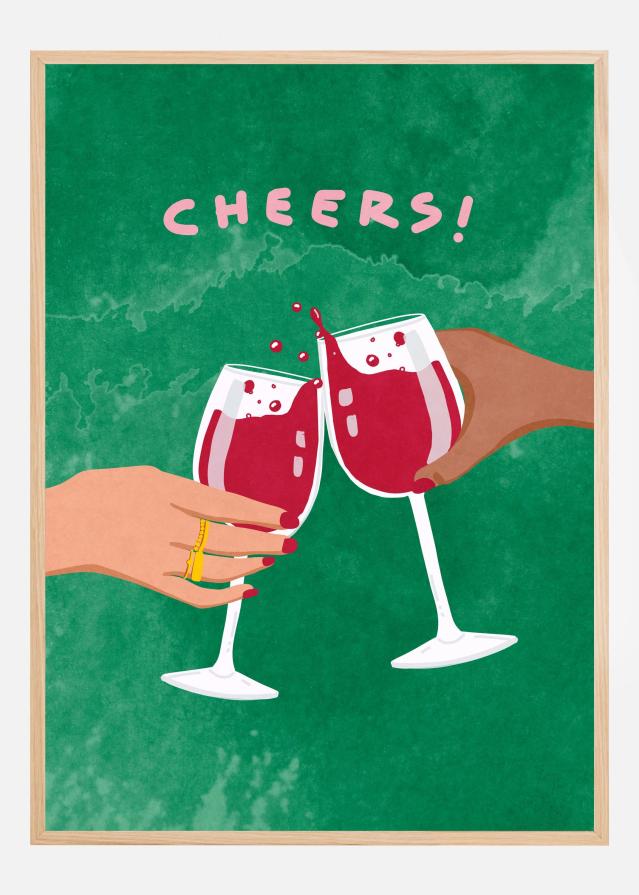 Bildverkstad Cheers To Us Poster