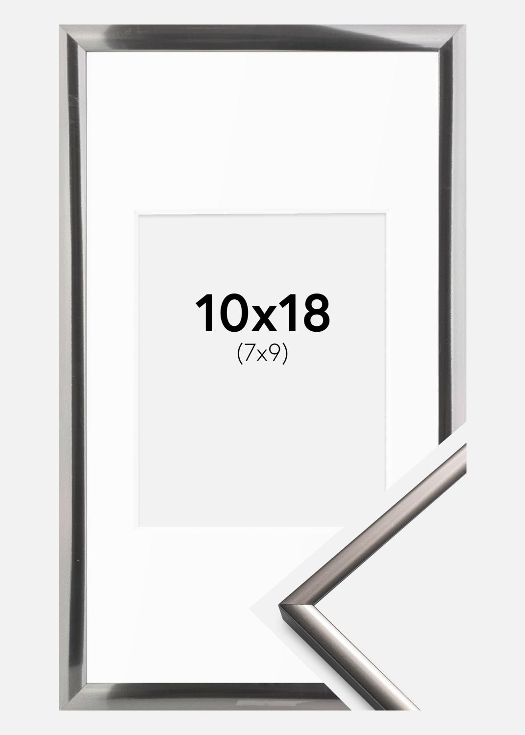 Product Image for Rahmen New Lifestyle Stahl 10x18 cm - Passepartout Weiß 8x10 cm