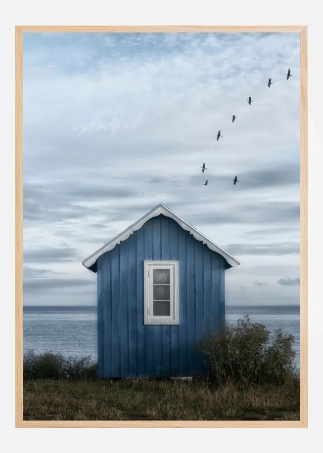 Bildverkstad Beach hut Poster