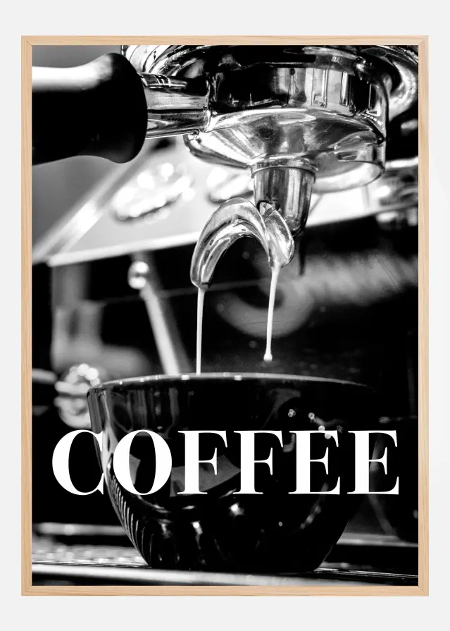 Bildverkstad Coffee Text Poster