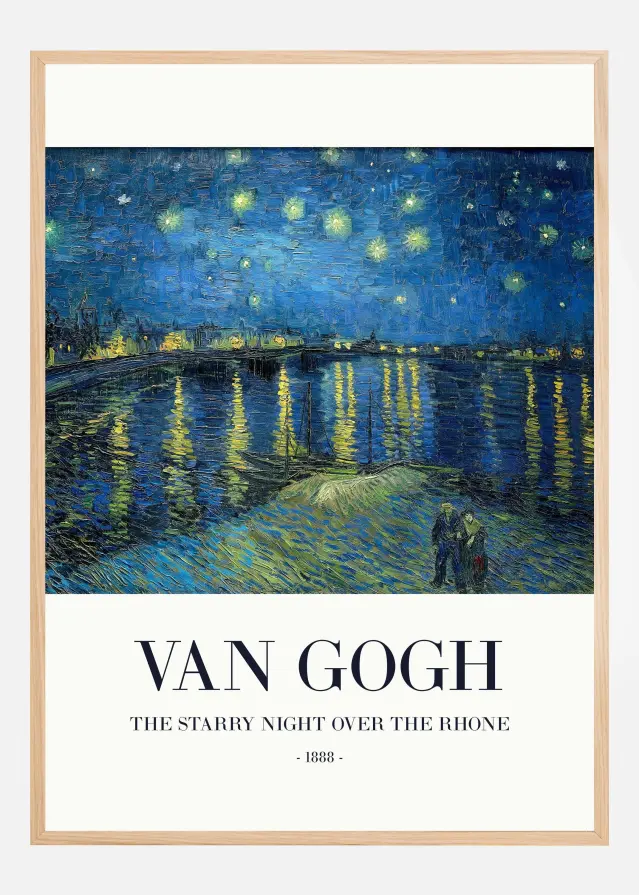 Bildverkstad The Starry Night Over The Rhone Poster