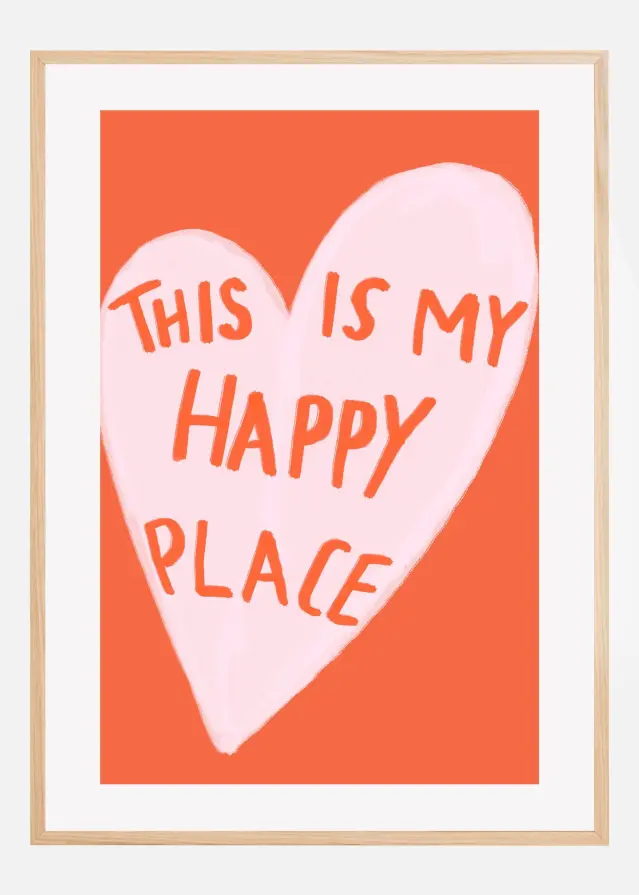 Bildverkstad Happy Place Poster