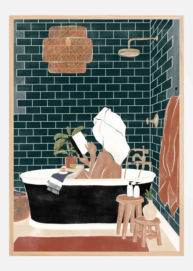 Bildverkstad Bathroom Babe Poster