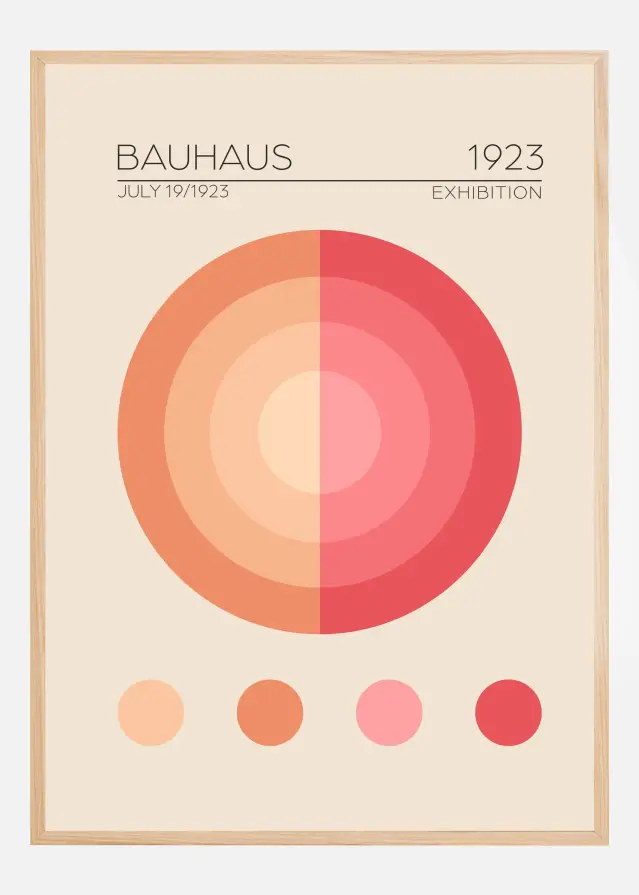 Bildverkstad Bauhaus Pembe Daire Poster