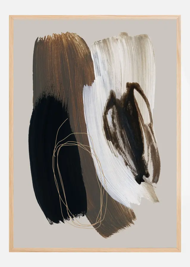 Bildverkstad Abstract Brush Strokes 108X Poster