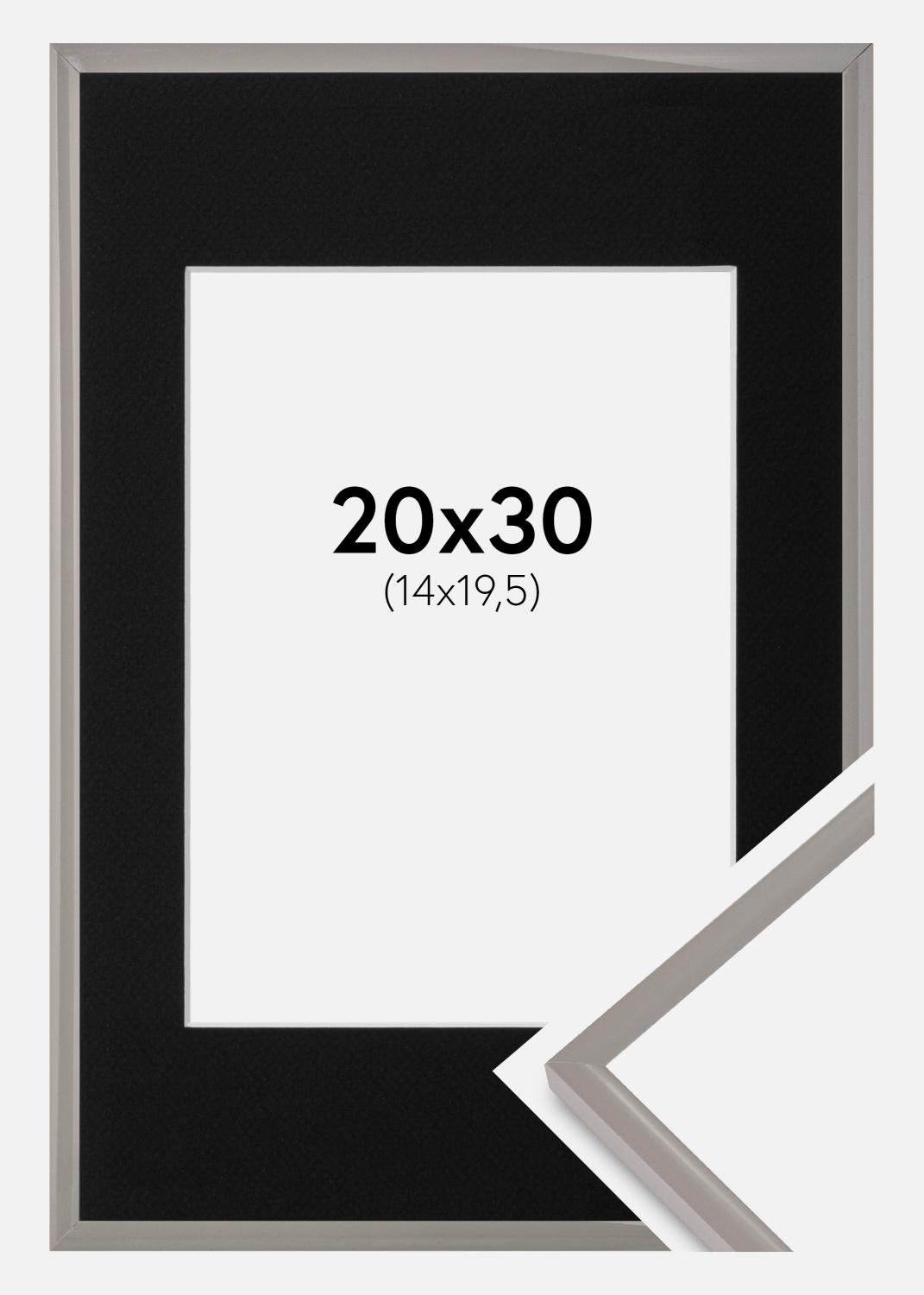 Product Image for Rahmen New Lifestyle Earth Grey 20x30 cm - Passepartout Schwarz 15x21 cm (A5)