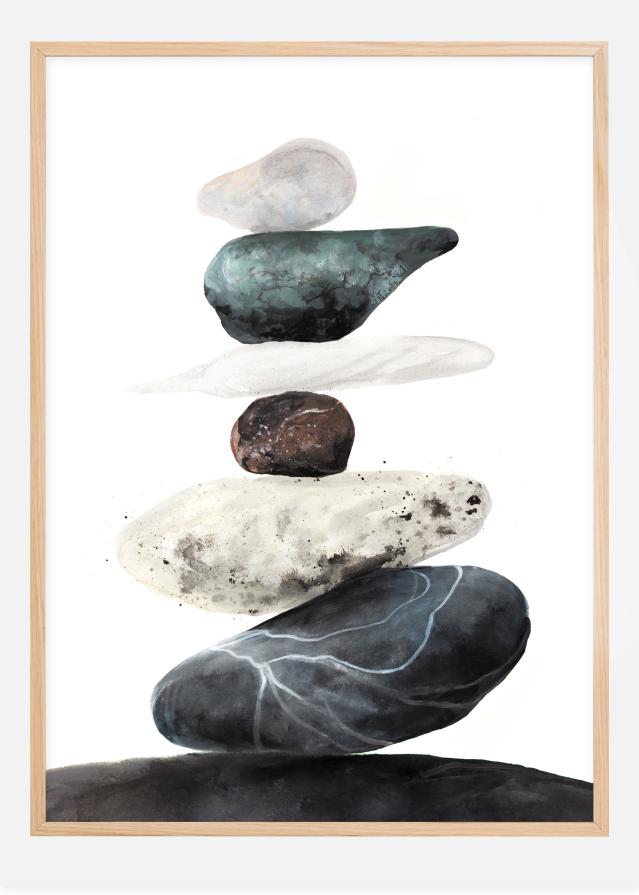 Bildverkstad Stones from the beach Poster