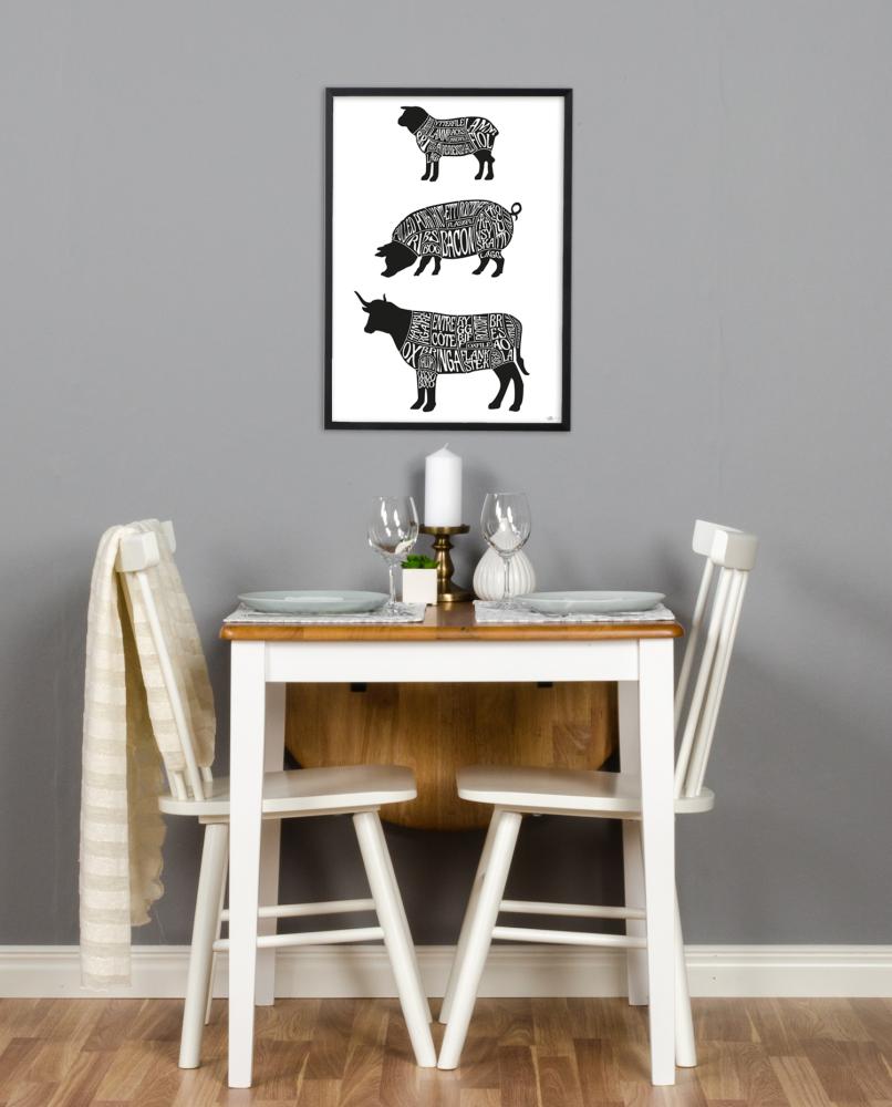 Estancia Zuschnitte Lamm Schwein & Ko 50x70 cm