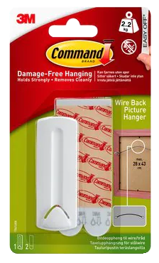 Focus 3M Command Bildernagel mit Drahtaufhänger - 2,2 kg