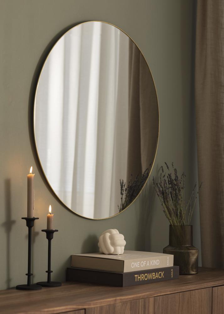 KAILA KAILA Round Mirror - Thin Brass 80 cm Ø