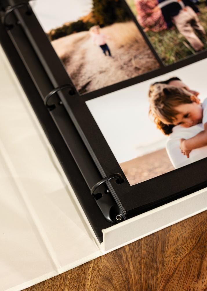 KAILA KAILA MOMENTS Creme - Coffee Table Photo Album (60 Schwarze Seiten)