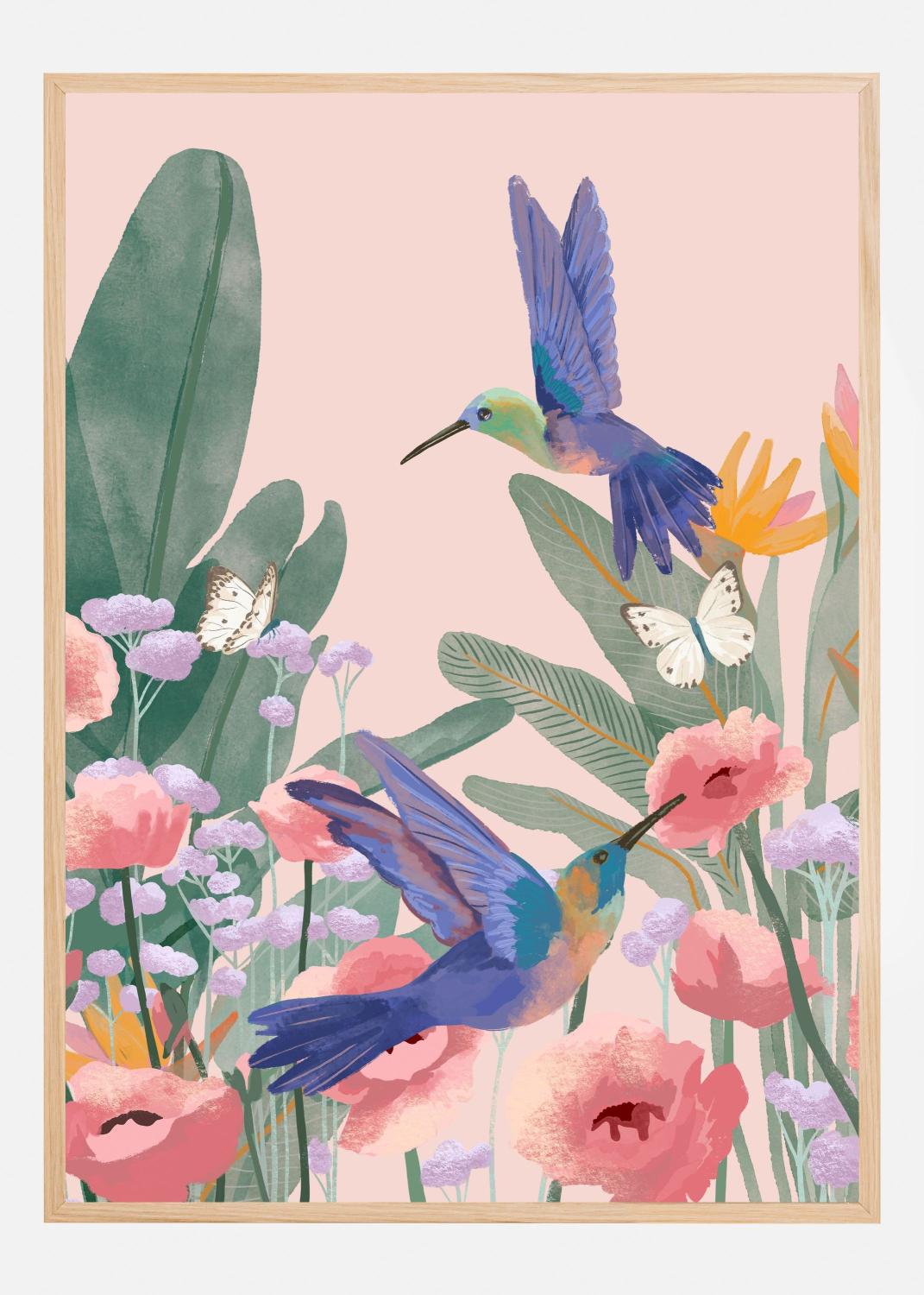 Product Image for Hummingbirds Poster (21x29.7 cm (A4))