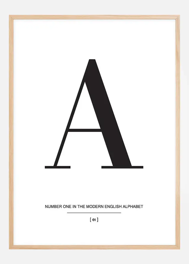 Bildverkstad Letter A Poster