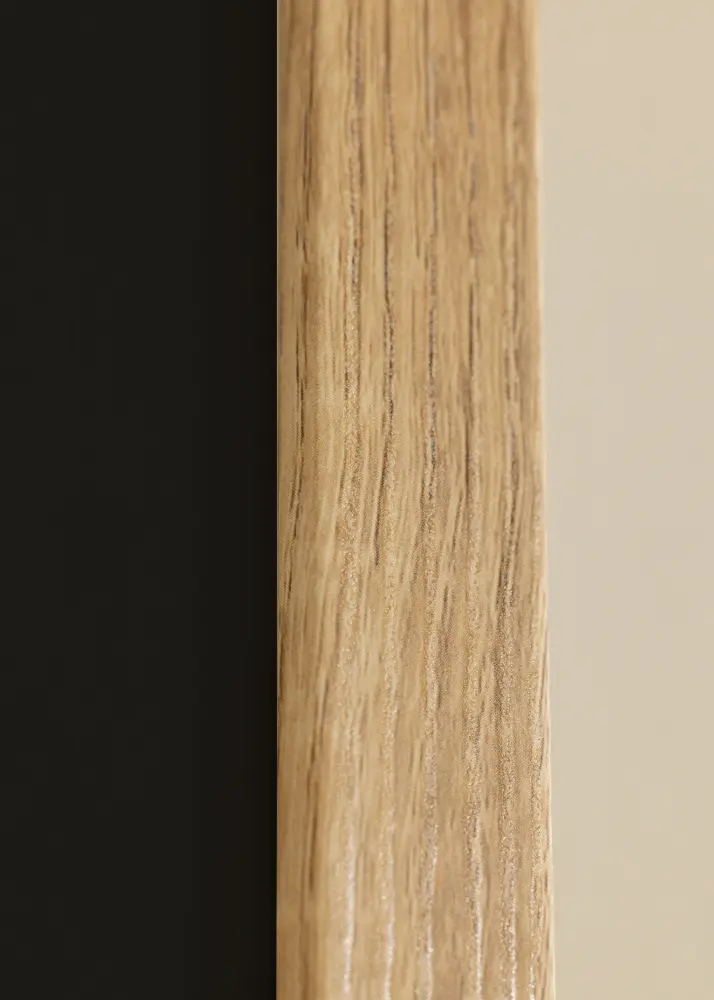 Ram med passepartou Rahmen Fiorito Helle Eiche 60x80 cm - Passepartout Schwarz 50x70 cm
