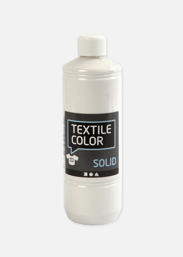 Creativ Company Textile Solid Textilfarbe Deckweiß Deckend 500 ml