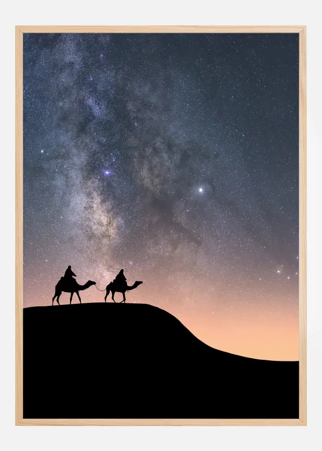 Bildverkstad Camels Under The Stars Poster