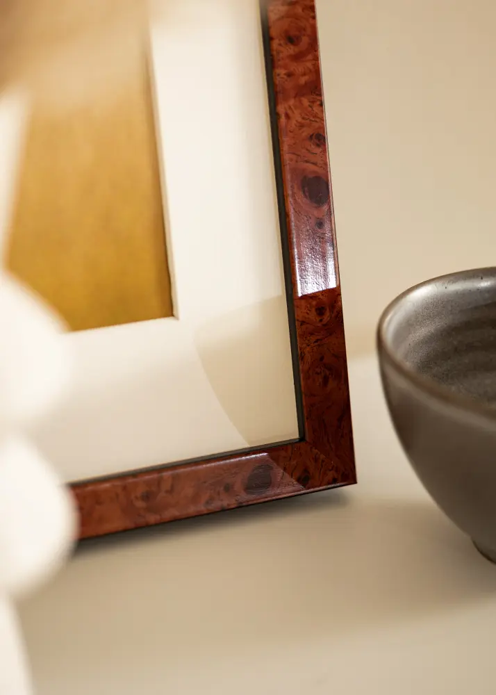 Mavanti Rahmen Hermes Acrylglas Burr Walnut 29,7x42 cm (A3)