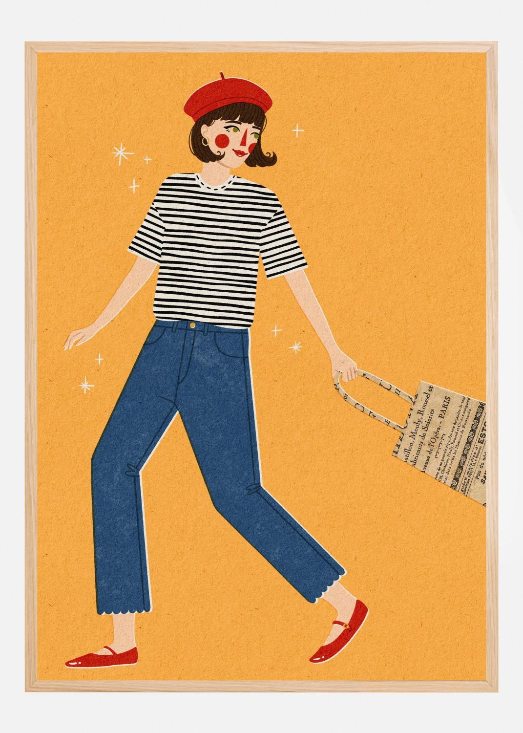 Product Image for French Girl Poster (21x29.7 cm (A4))