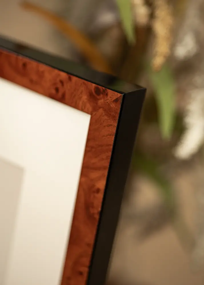 Mavanti Rahmen Hermes Acrylglas Burr Walnut 29,7x42 cm (A3)