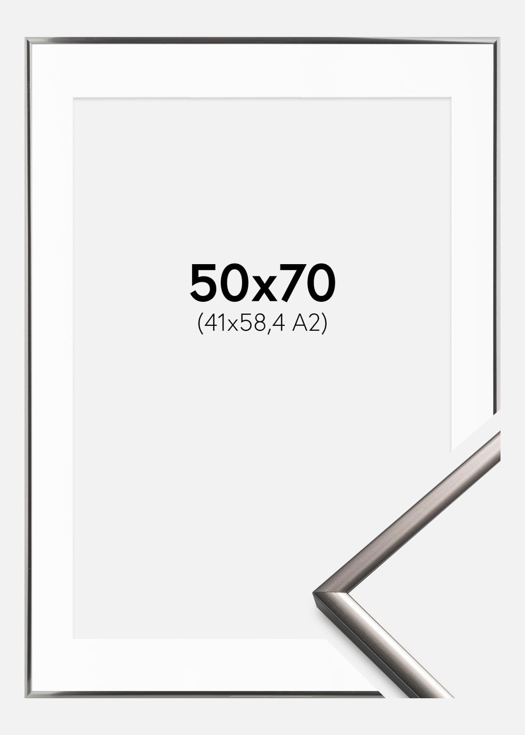 Product Image for Rahmen New Lifestyle Stahl 50x70 cm - Passepartout Weiß 42x59,4 cm (A2)