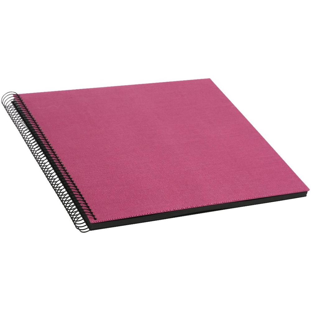 Goldbuch Bella Vista Spiralalbum Fuchsia - 35x30 cm (40 schwarze Seiten / 20 Blatt)