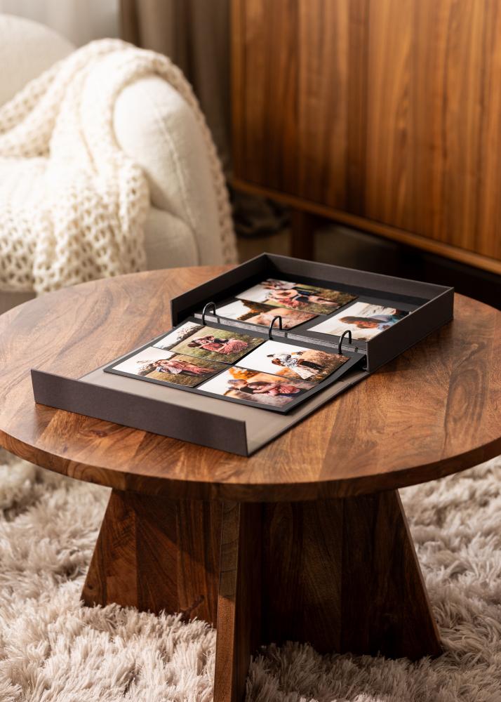 BGA KAILA THE STORY OF US Black - Coffee Table Photo Album (60 Schwarze Seiten)