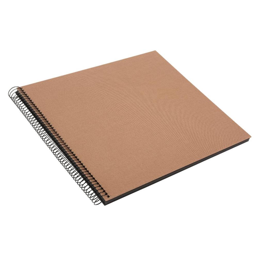 Goldbuch Bella Vista Spiralalbum Hazel - 35x30 cm (40 schwarze Seiten / 20 Blatt)