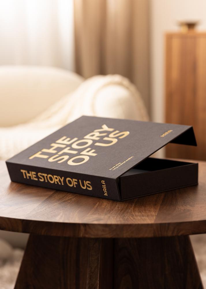 BGA KAILA THE STORY OF US Black - Coffee Table Photo Album (60 Schwarze Seiten)