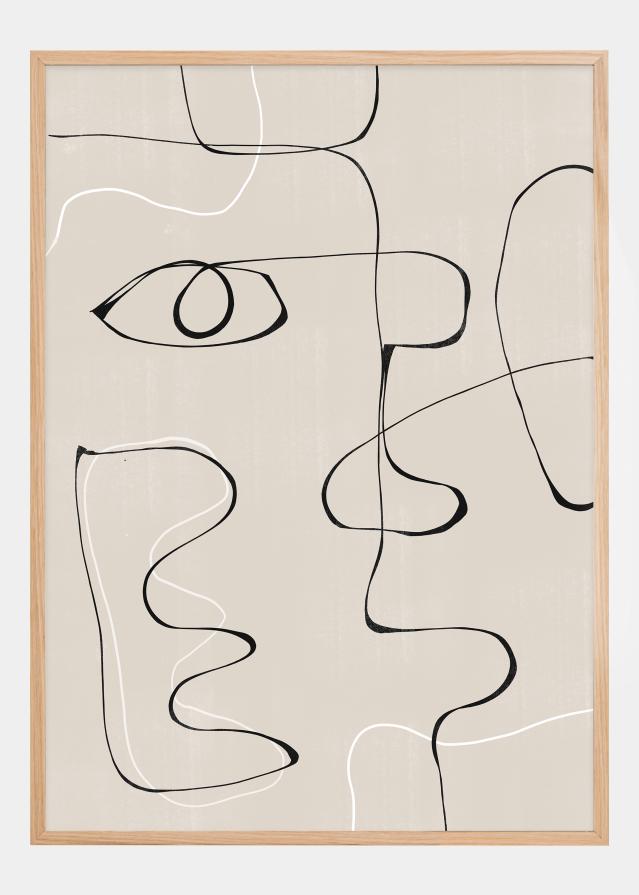 Bildverkstad Abstract Face No2 Poster