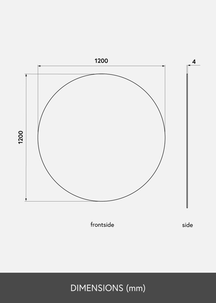 KAILA KAILA Runder Spiegel 120 cm Ø