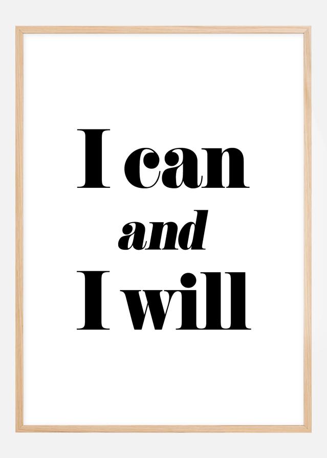 Bildverkstad I can and I will Poster