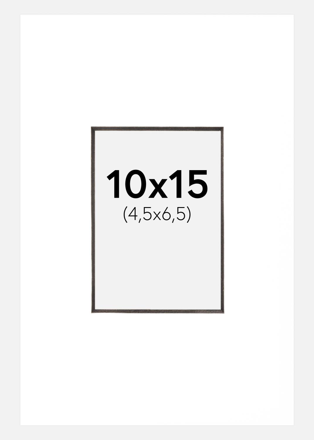 Product Image for Passepartout Weiß (schwarzer Kern) 10x15 cm (4,5x6,5 cm)