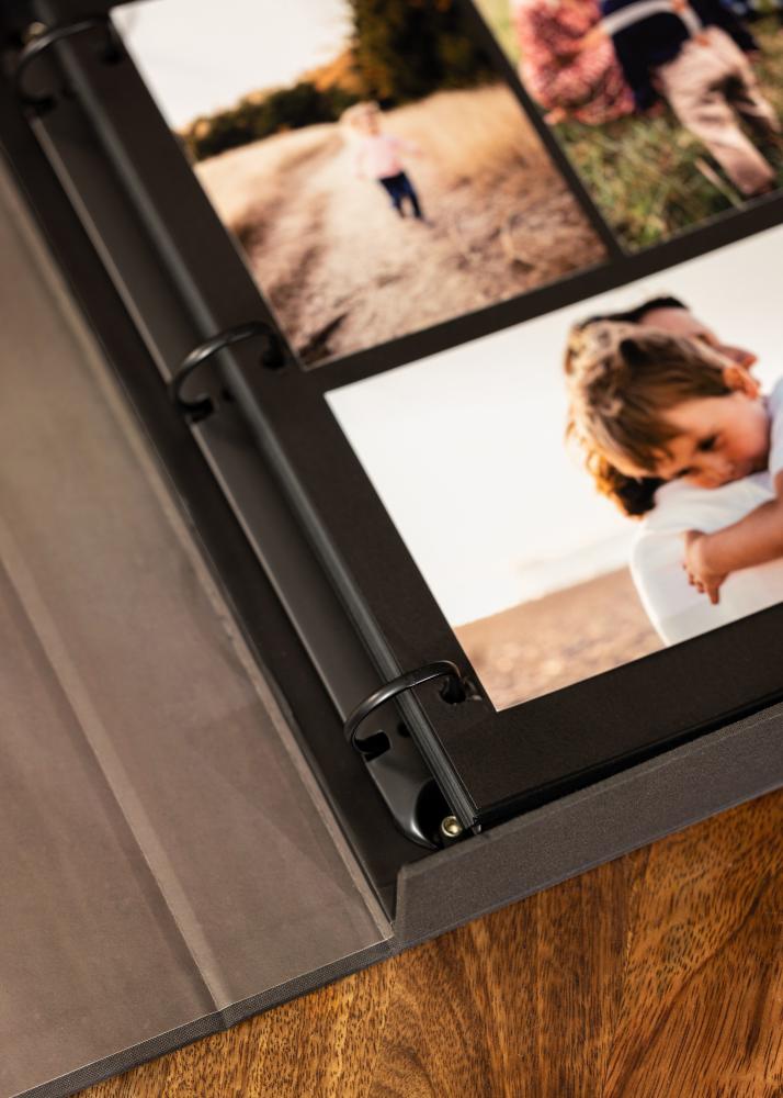 KAILA KAILA OUR LOVE STORY Black - Coffee Table Photo Album (60 Schwarze Seiten)