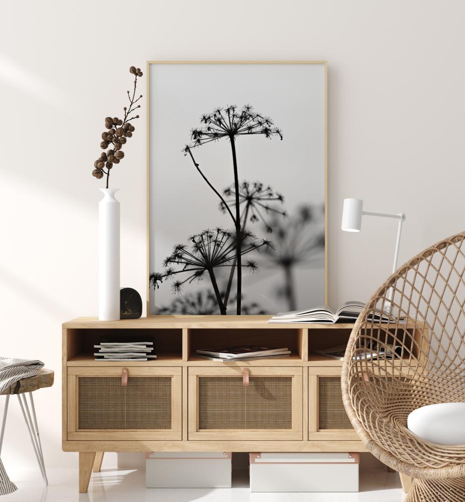 Bildverkstad Black And White Flowers Poster