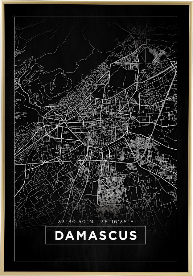 Bildverkstad Map - Damascus - Black