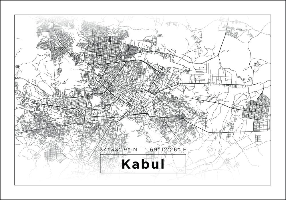 Bildverkstad Map - Kabul - White