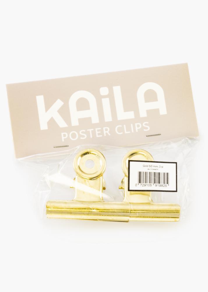 KAILA KAILA Poster Clip Gold 50 mm - 2-p