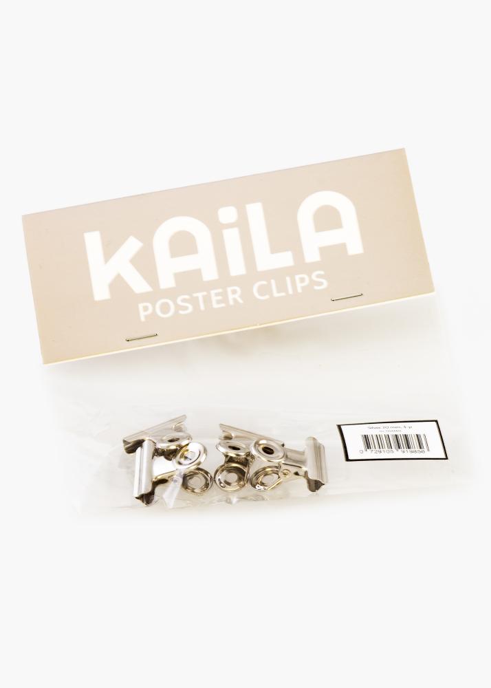 KAILA KAILA Poster Clip Silver 20 mm - 4-p