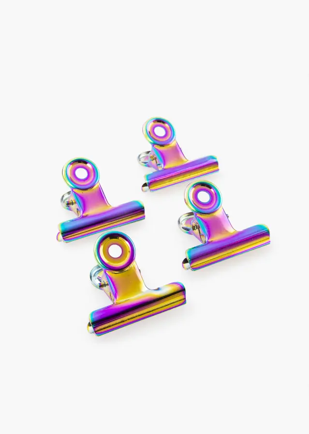 KAILA KAILA Poster Clip Rainbow 40 mm - 4-p